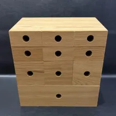 【USED＊良品】無印良品　「木製小物収納」　1段/3段/6段　3点セット