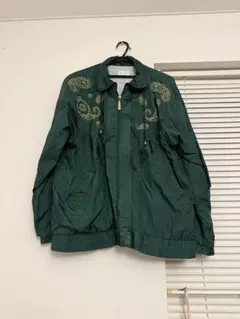 深緑 グリーン ナイロンジャケット ブルゾン s