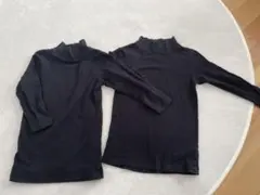 ホットコット◎ベルメゾン 黒 タートルネック アンダーシャツ 110
