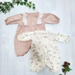 ブランシェス入り＊ベビーロンパース 2枚セット 70サイズ相当