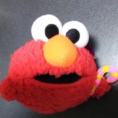 【新品同様・未使用品】USJ セサミストリート エルモ ぬいぐるみキーホルダー