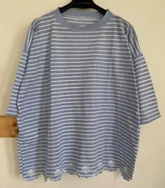 45R オックスフォードカノコ編のカットワークTシャツのサムネイル