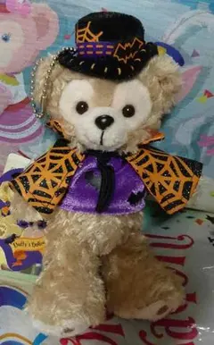 【未使用 タグ付】 ダッフィー ぬいぐるみバッジ ぬいば ハロウィーン