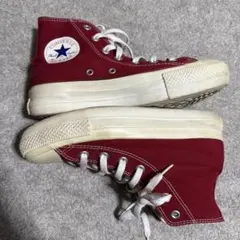 CONVERSE ALL STAR レッド 赤 ハイカットスニーカー 24