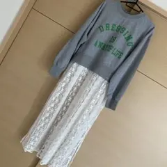 CEPO スウェットレース付きワンピース　M