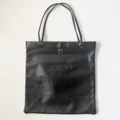 【訳あり】LOEWE ロエベ ナッパレザー トートバッグ アナグラム ブラックのサムネイル