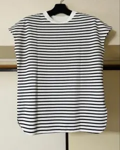 美品BIRTHDAY BASHボーダーフレンチスリーブトップスのサムネイル