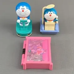 ドラえもん　ハッピーセット　フィギュア　3点セット　平成レトロ