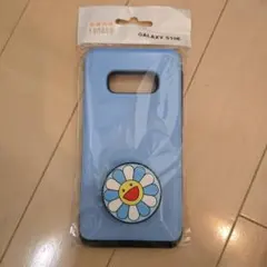 【韓国購入】Galaxy S10e 青いスマホケース 花デザイン