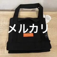 スヌーピー　ミニ　トート　RE-PET ロゴ　オレンジ　マリモクラフト　撥水素材