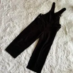 サマンサモスモス サロペット サロペ コーデュロイ ブラック F