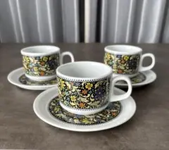 限定値下げ オールドノリタケ カップアンドソーサー 3客セット 昭和レトロ 花柄