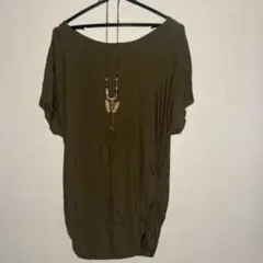 オリーブ色 ネックレスセット