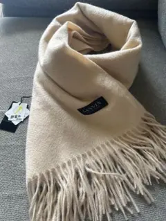 ランバン LANVIN マフラー ショール 大判 カシミヤ ベージュ - メルカリ