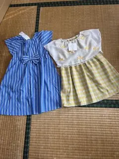 110サイズ ノースリーブワンピース セット