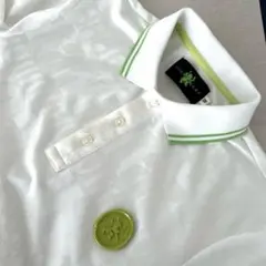 ビバハート　ゴルフポロシャツ　半袖　48 英字ロゴジャガード