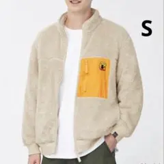 GU ポケモンコラボ　ボアフリースジャケット ピカチュウ　S