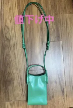 ESTINE グリーン レザー ショルダーバッグのサムネイル