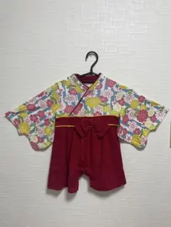 ひなまつり 袴ロンパース80サイズ