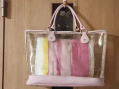 ♥️激レア　Barbie バービー クリアバッグ とビッグタオルのセットのサムネイル