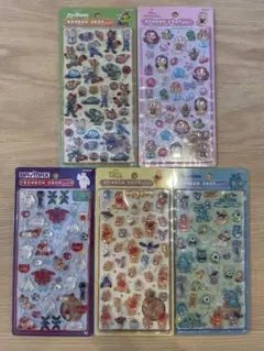 【正規品、匿名配送】ディズニー　ボンボンドロップシール5枚セット