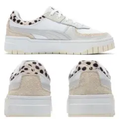 PUMA スニーカー ホワイト/ベージュ/ レオパード スエード ハラコ調のサムネイル