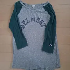 Champion 七分袖Tシャツ Sサイズ