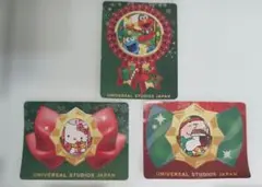 ユニバ ステッカー クリスマス エルモ クッキーモンスター キティ スヌーピーのサムネイル