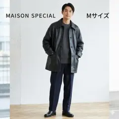 メゾンスペシャル フェイクレザージャケット 黒 M 中綿 オーバーのサムネイル