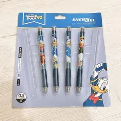 ✳︎新品　ドナルド エナージェル 0.5 ゲルインキボールペン　4本まとめ売のサムネイル