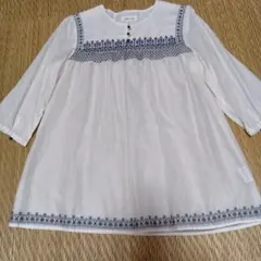 綿ブラウス　SIMPLE　LIFE　M 　七分丈のサムネイル