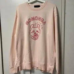 ちいかわ スウェット　モモンガ ライトピンク トーキングヘッズ Lサイズ
