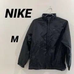 NIKE ナイキ ナイロンジャケット 黒 Mサイズ スポーツ 刺繍ロゴ 軽量