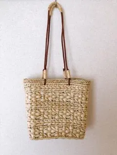 ZARA かごバッグ　トロピカル柄