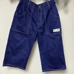 ネイビー ハーフパンツ ポケット付き　160サイズ