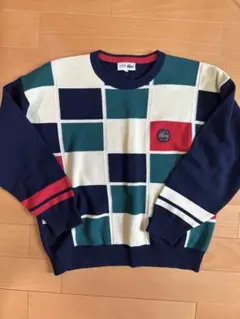 Lacoste チェック柄 ニットセーター