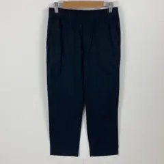 美品 UNIQLO ユニクロ コットンリラックスアンクルパンツ テーパード 紺色