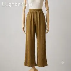Lugnoncure プリーツパンツ ブラウン 秋服 フリーサイズのサムネイル