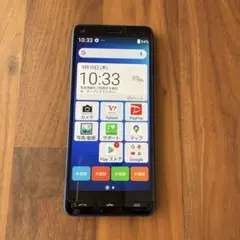 【美品】かんたんスマホ2＋ A201KC ブルー（保護フィルム付）