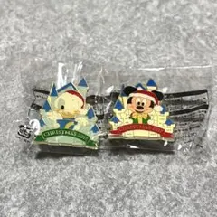 ディズニー／ミッキー＊ドナルド／ピンバッジ2点セット／非売品