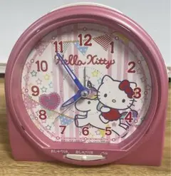【極美品】　ハローキティ　目覚まし時計　からくり　置き時計　動作確認済み