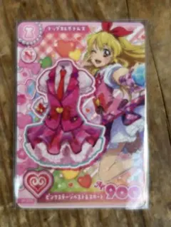 アイカツ！ アンコール ピンクステージベスト＆スカート　配布