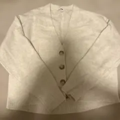 UNIQLO ユニクロ　スフレーヤン　カーディガン　s ホワイト