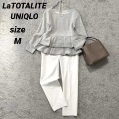 ママスーツ　パンツスーツ　セットアップ　LaTOTALITE UNIQLO　M