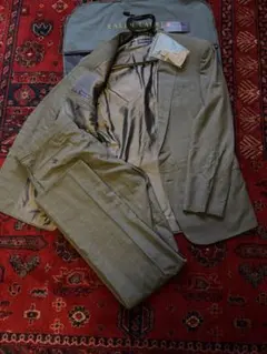 ラルフローレン パープルレーベル イタリア製 スーツ グレー　42R