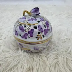 ROYAL ARDEN 陶器 ポプリポット 小物入れ 花柄 インテリアのサムネイル