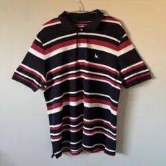 古着 Eddie Bauer 半袖　ポロシャツ　ボーダー　赤　メンズ　Mのサムネイル