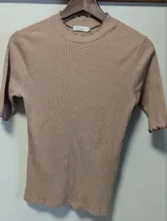 earth music&ecology 半袖Tシャツ M ピンクベージュ