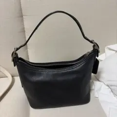 COACH オールドコーチ レザーハンドバッグ ブラック