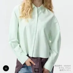 JW ANDERSON オックスフォードシャツ ライトグリーン S UNIQLOのサムネイル